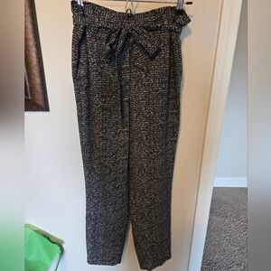 Express Black and White Patterned Trousers